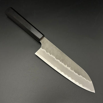 Santoku Super-Blue Rosewood 165mm