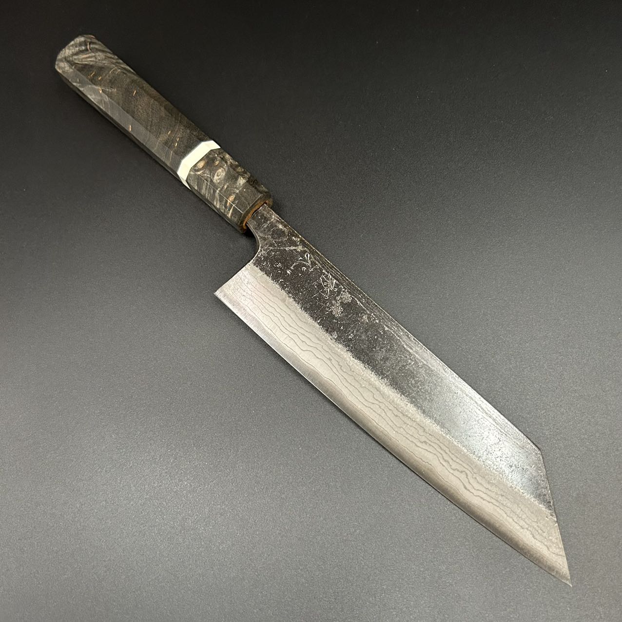 Bunka Blue-2 Damascus Resin 180mm