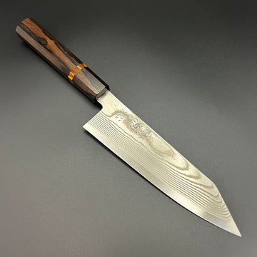 Bunka Silver-3 Nickel Damascus Rosewood 180mm