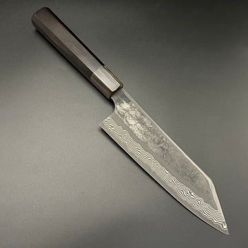 Bunka Stainless Silver 3 Damascus Rosewood White Buffalo 180mm