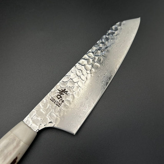 Bunka VG10 Damascus Deer Antler 165mm