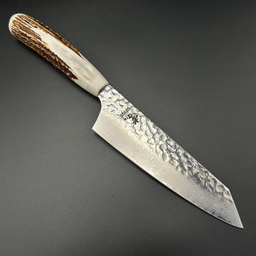 Bunka VG10 Damascus Deer Antler 165mm