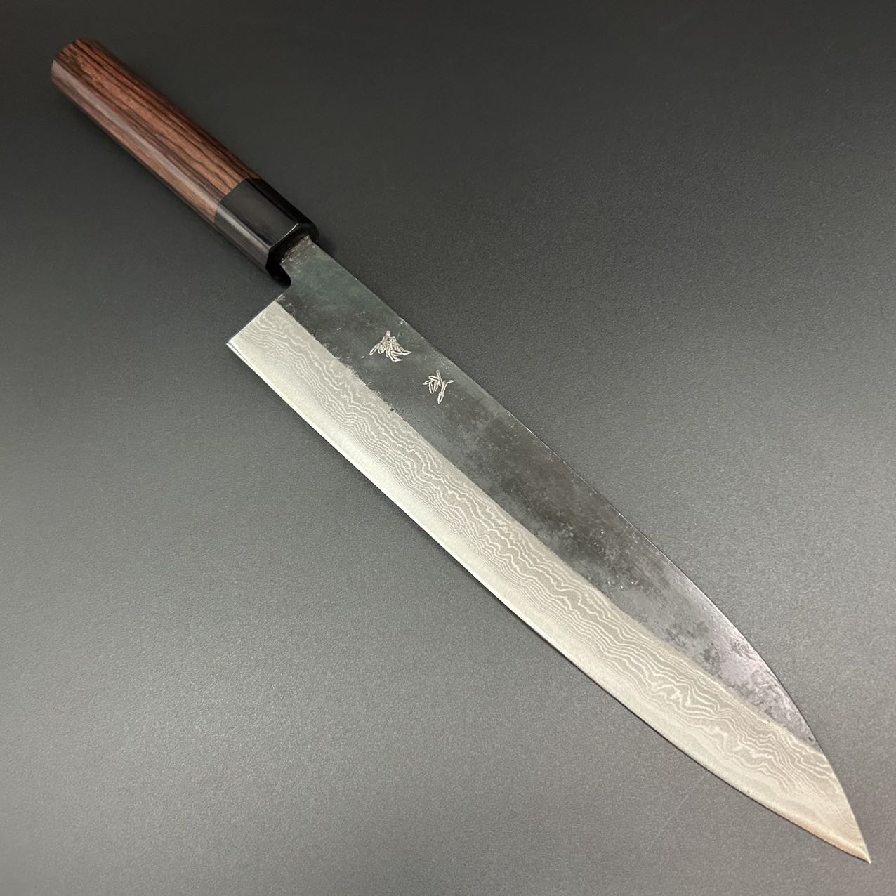 Gyuto Blue-2 Kurouchi Damascus Rosewood 180∼240mm