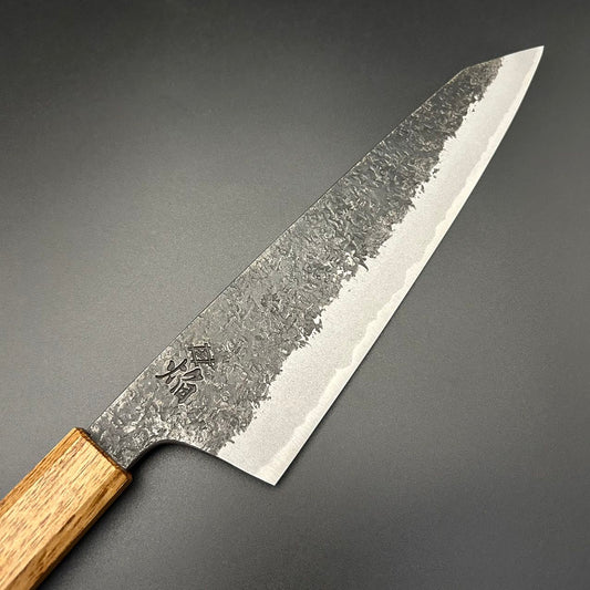 Gyuto Blue-2 Tsuchime Oak Wood 225mm