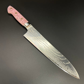 Gyuto CoSP Damascus Western 210mm Pink