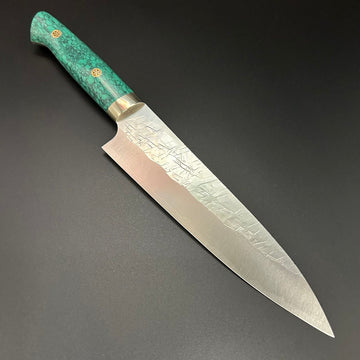 Gyuto SRS13 Tsuchime Turquoise Western 180mm