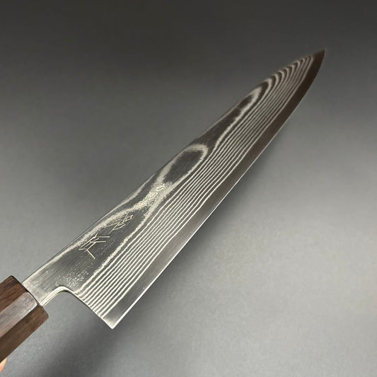 Gyuto Silver-3 Damascus Ebony 210mm