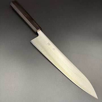 Gyuto Super-Blue Polished Ebony 240mm