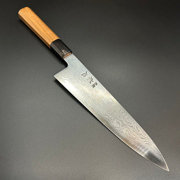 Gyuto White-1 Damascus Yuzu 210mm