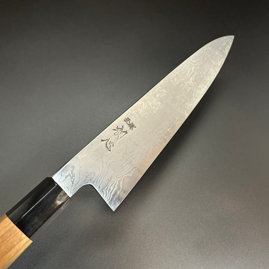 Gyuto White-1 Damascus Yuzu 210mm