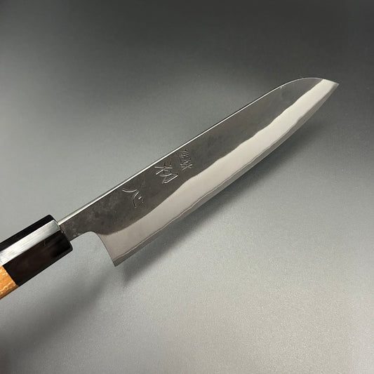 Gyuto White-steel-2 Kurouchi Yuzu Black-Buffalo 210mm