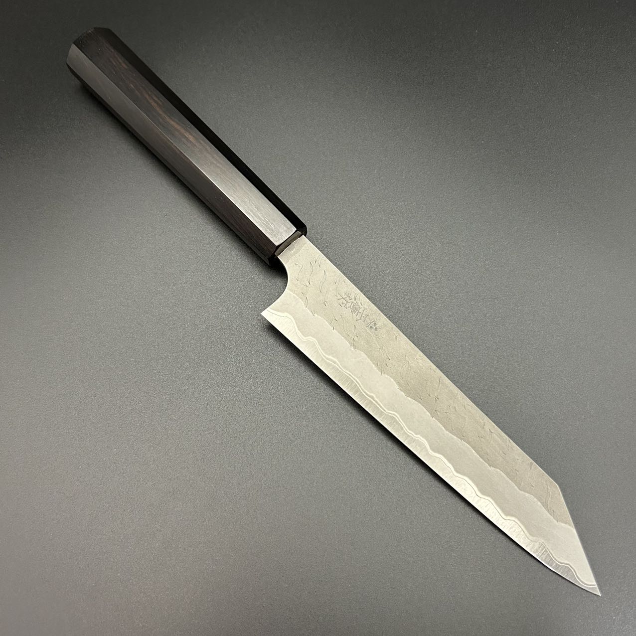 Kiritsuke-Petty Super-Blue Tsuchime Rosewood 150mm