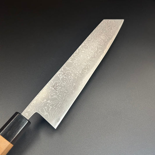 Kiritsuke Blue-2 Damascus walnut 240mm