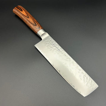 Nakiri 3-Ply Tsuchime Pakkawood 160mm