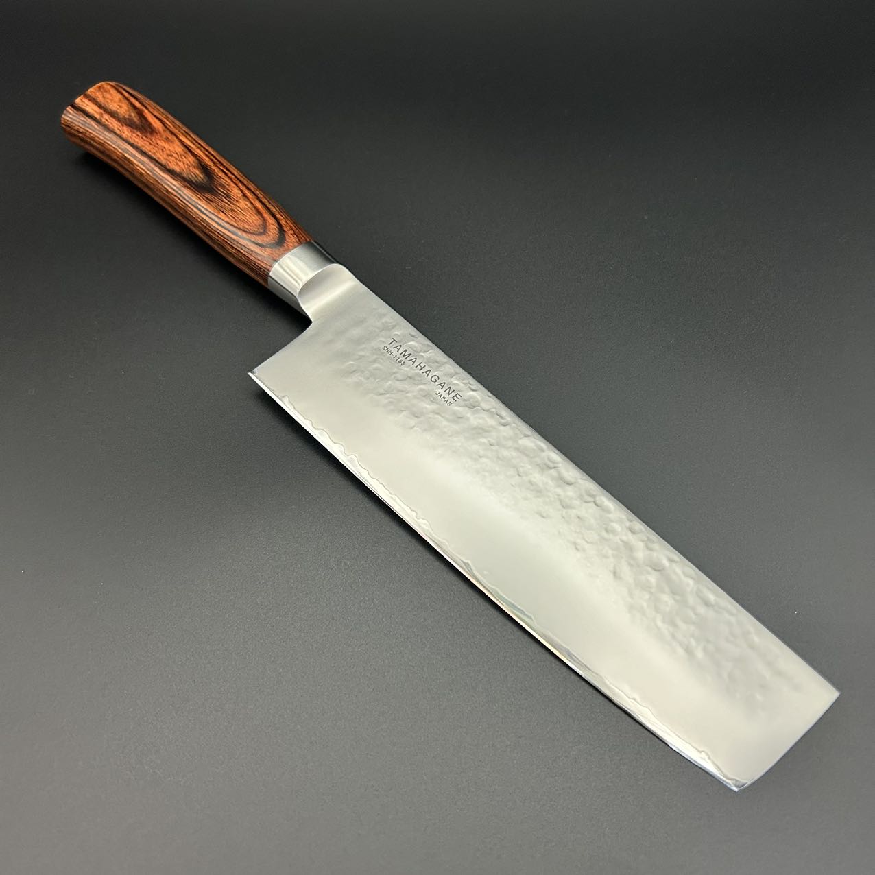 Nakiri 3-Ply Tsuchime Pakkawood 180mm