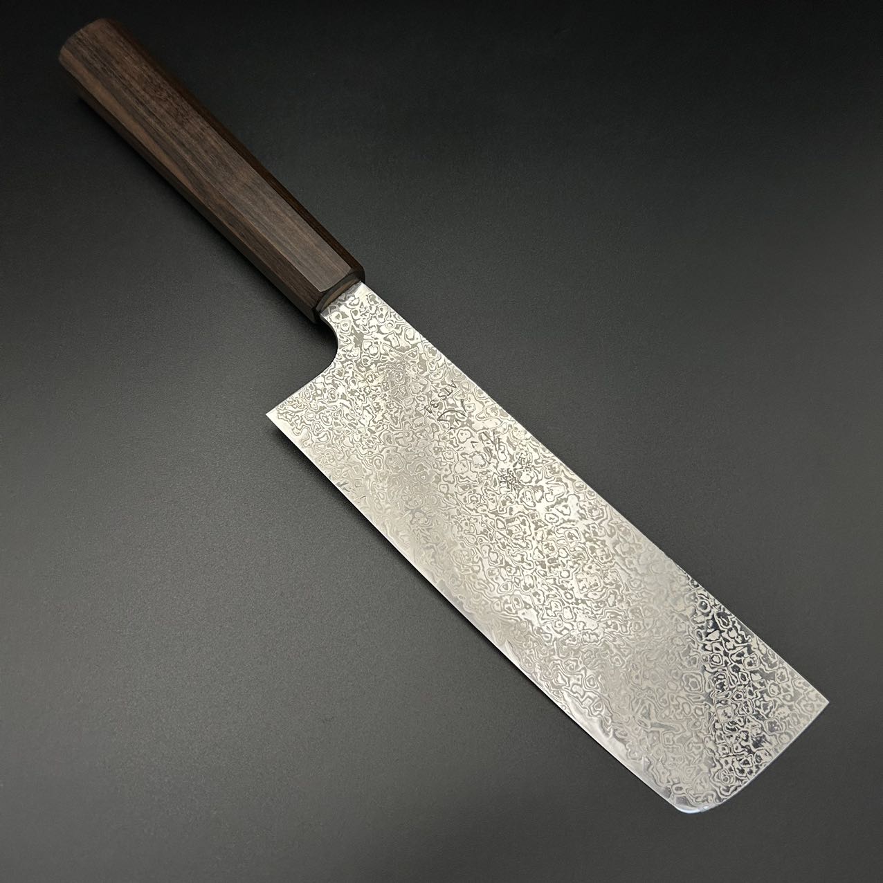 Nakiri ATS-34 Nickel Damascus Rosewood 170mm