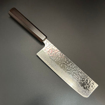 Nakiri AUS-10 Tsuchime Damascus Rosewood 165mm