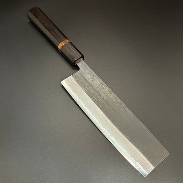 Nakiri Blue-2 Kurouchi Rosewood 165mm