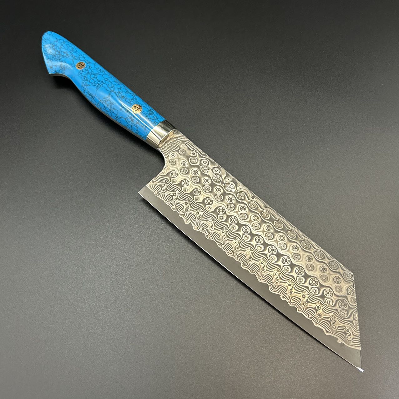 Nakiri SG2 Damascus Turquoise Western 170mm