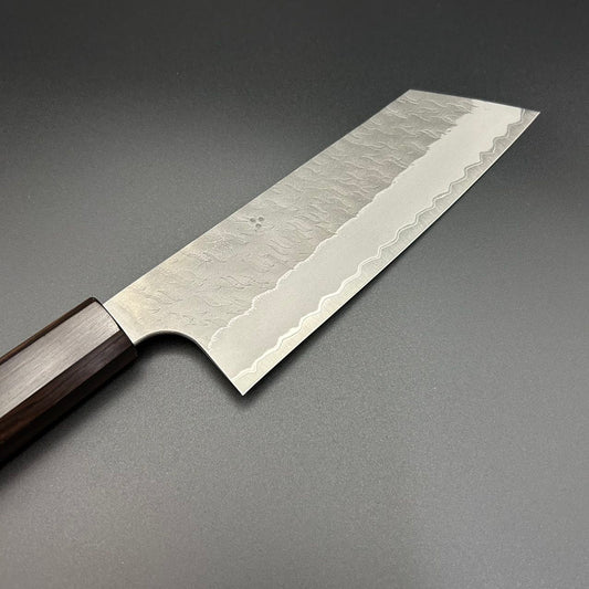 Nakiri Super-Blue Tsuchime Rosewood 180mm