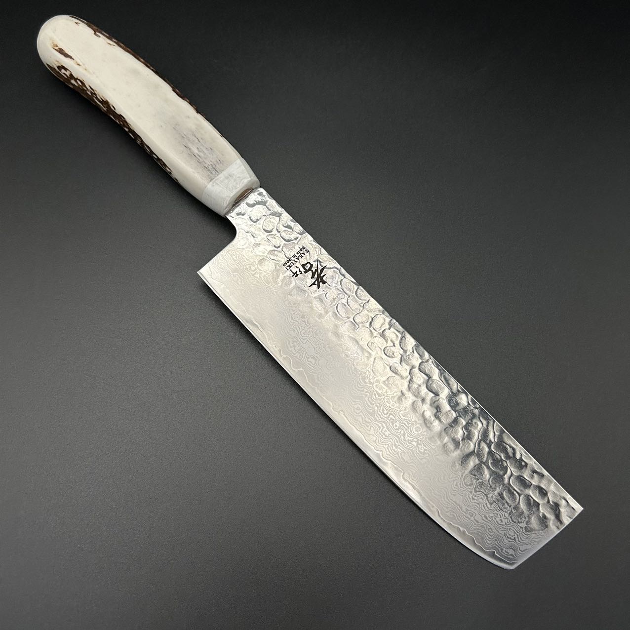 Nakiri VG10 Damascus Deer Antler 165mm