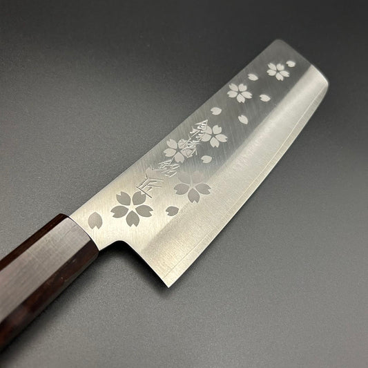 Nakiri VG10 Polished Rosewood 180mm