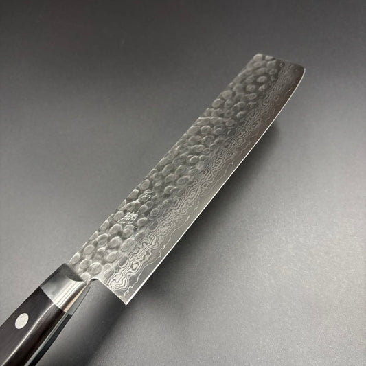 Nakiri VG10 Tsuchime Damascus Western 160mm