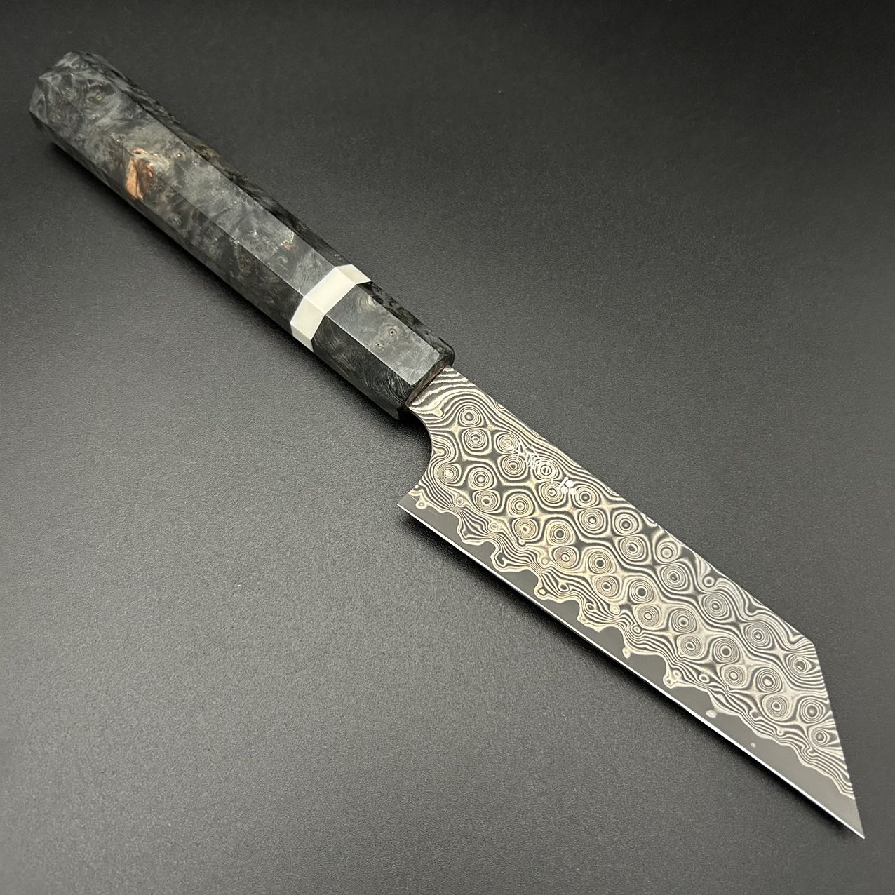 Paring knife SG2 Damascus Walnut Resin 120mm