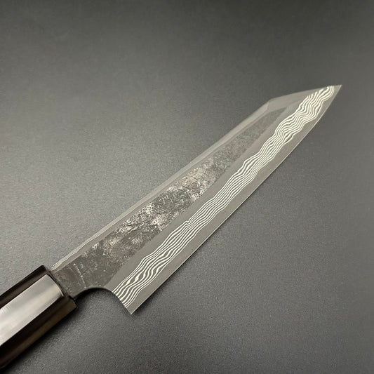 Petty Stainless Silver 3 Damascus Rosewood White Buffalo 150mm