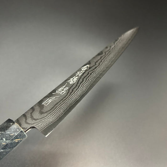 Petty VG10 Damascus Walnut-Resin 150mm