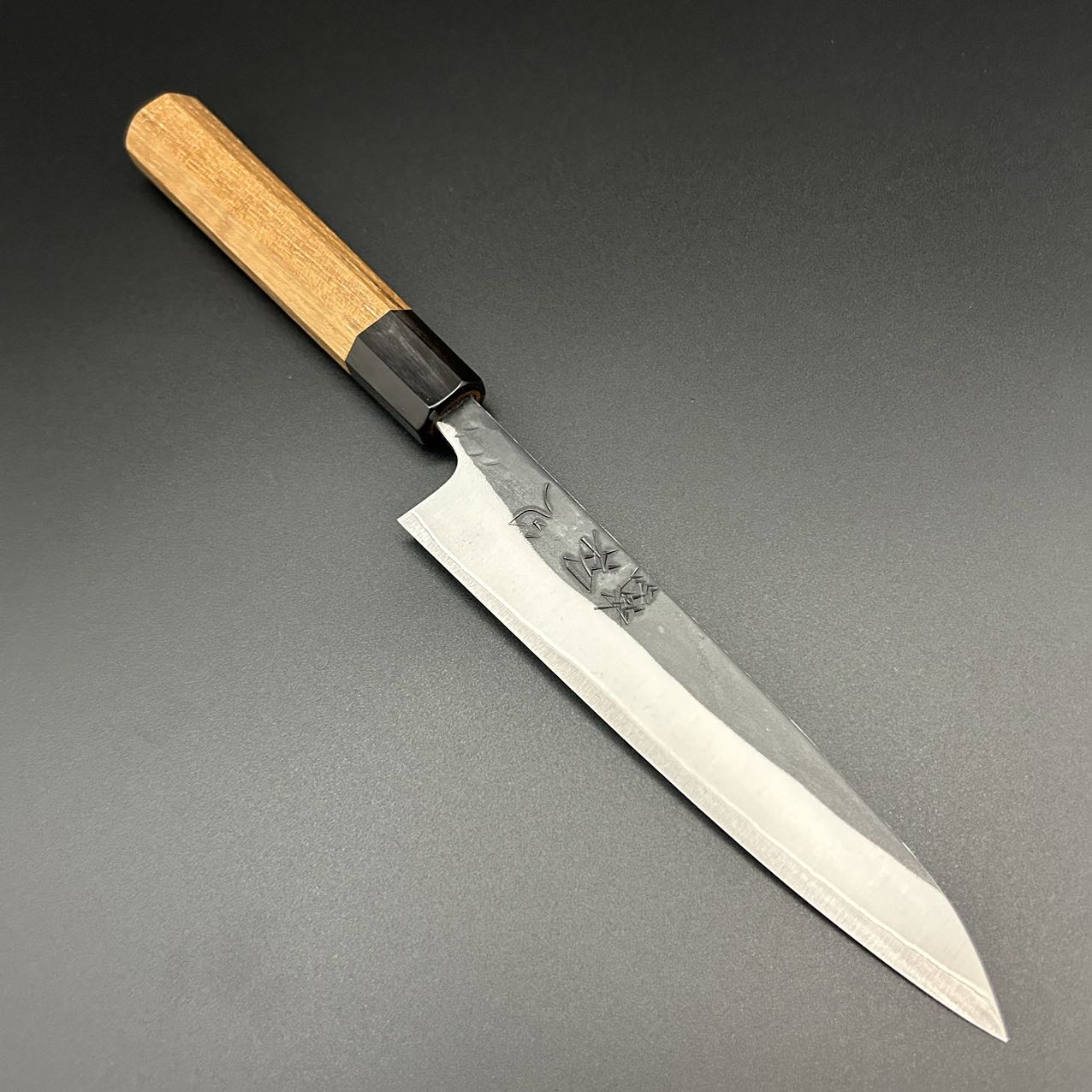 Petty White-steel-2 Kurouchi Yuzu Black-Buffalo 150mm