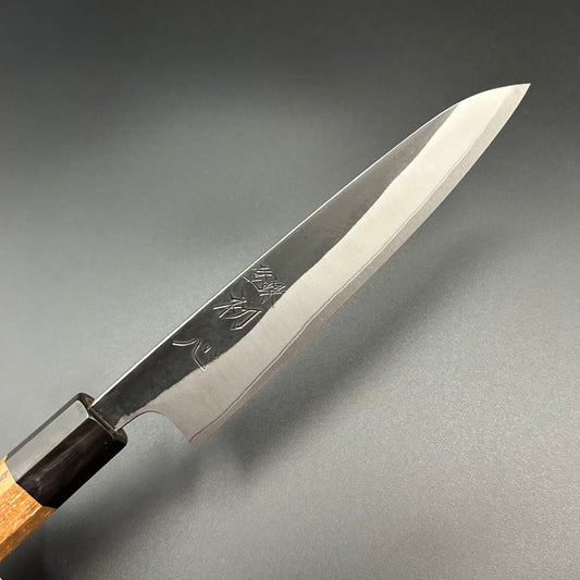 Petty White-steel-2 Kurouchi Yuzu Black-Buffalo 150mm