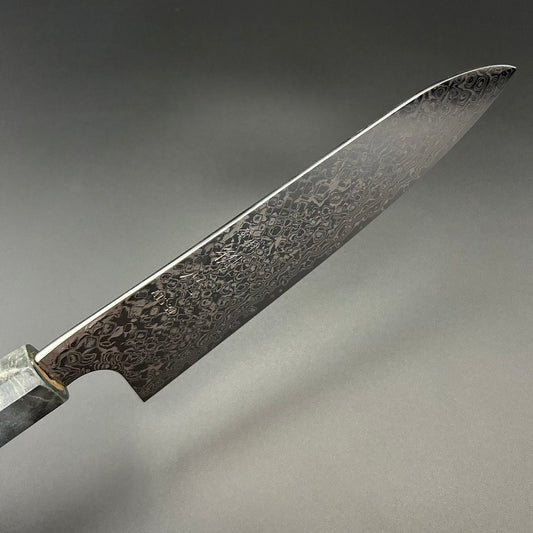 Santoku ATS-34 Nickel Damascus Resin 180mm