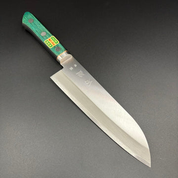 Santoku Blue-1 Polished Western 170mm