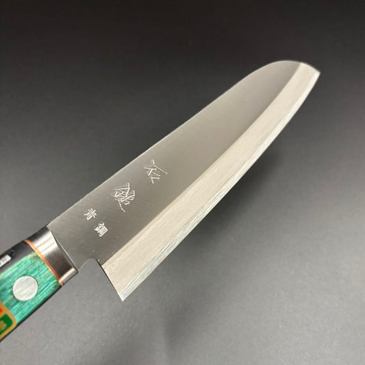 Santoku Blue-1 Polished Western 170mm