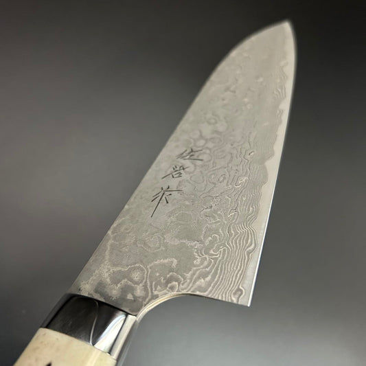 Santoku R2 Damascus Deer-Antler 180mm