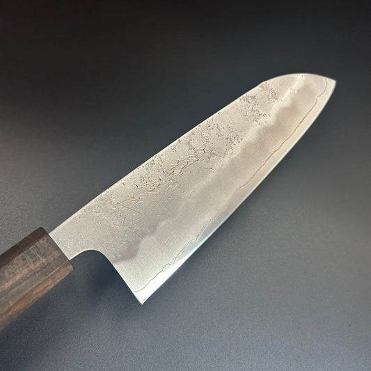 Santoku Silver-3 Nashiji Rosewood 165mm