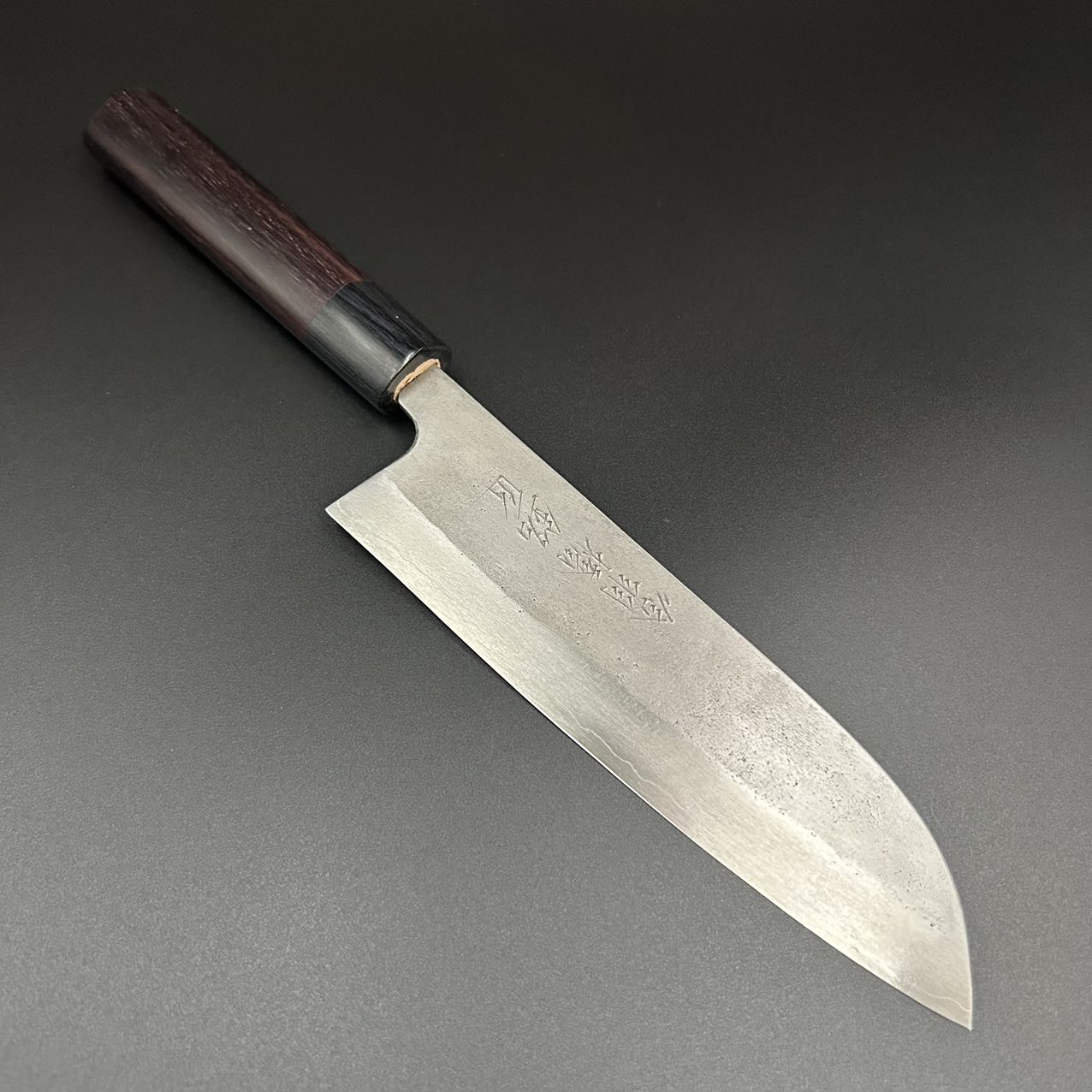 Santoku Silver-3 Nashiji Rosewood 170mm