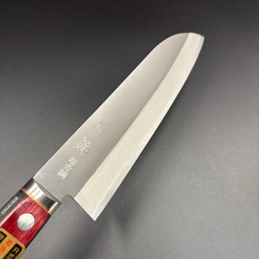 Santoku Super-Blue Polished Western 170mm