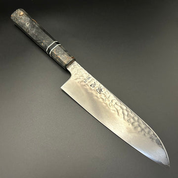 Santoku VG10 Damascus Walnut-Resin 180mm