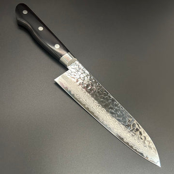 Santoku VG10 Tsuchime Damascus Western 180mm