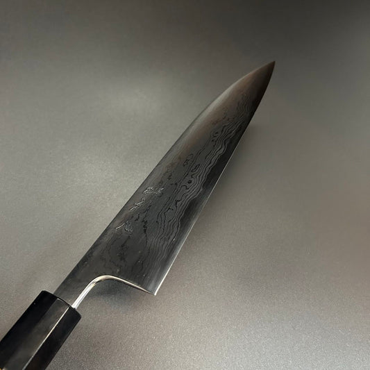 Santoku White-1 Damascus Yuzu 180mm