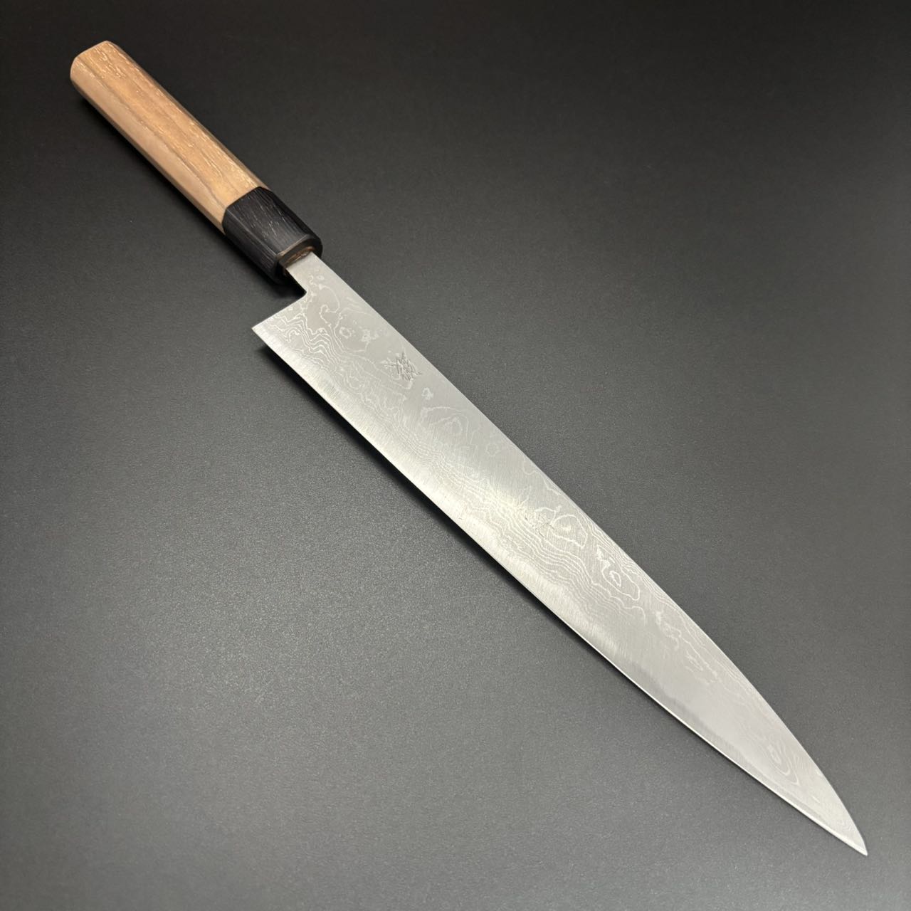 Sujihiki Blue-2 Damascus Walnut 240mm