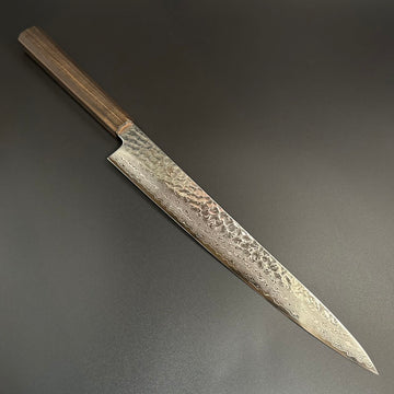 Sujihiki VG10 Damascus Tsuchime Rosewood 270mm