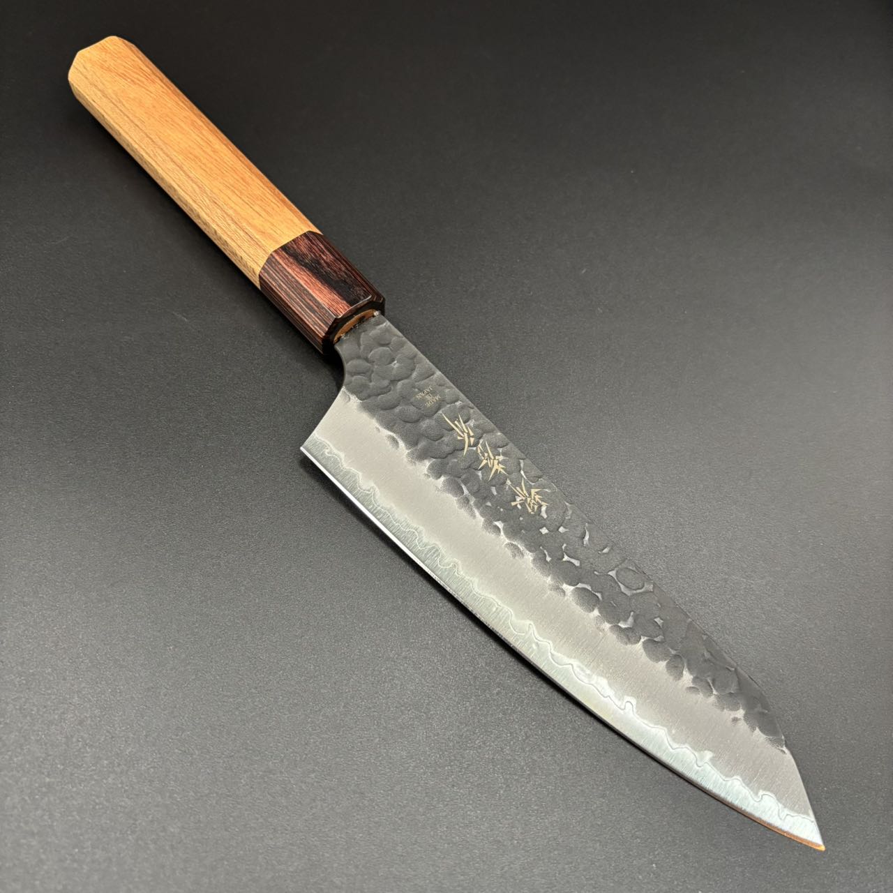 Sword Santoku Super-Blue Tsuchime Cherry 160mm