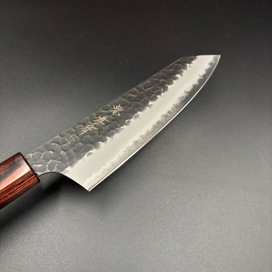 Sword Santoku Super-Blue Tsuchime Cherry 160mm