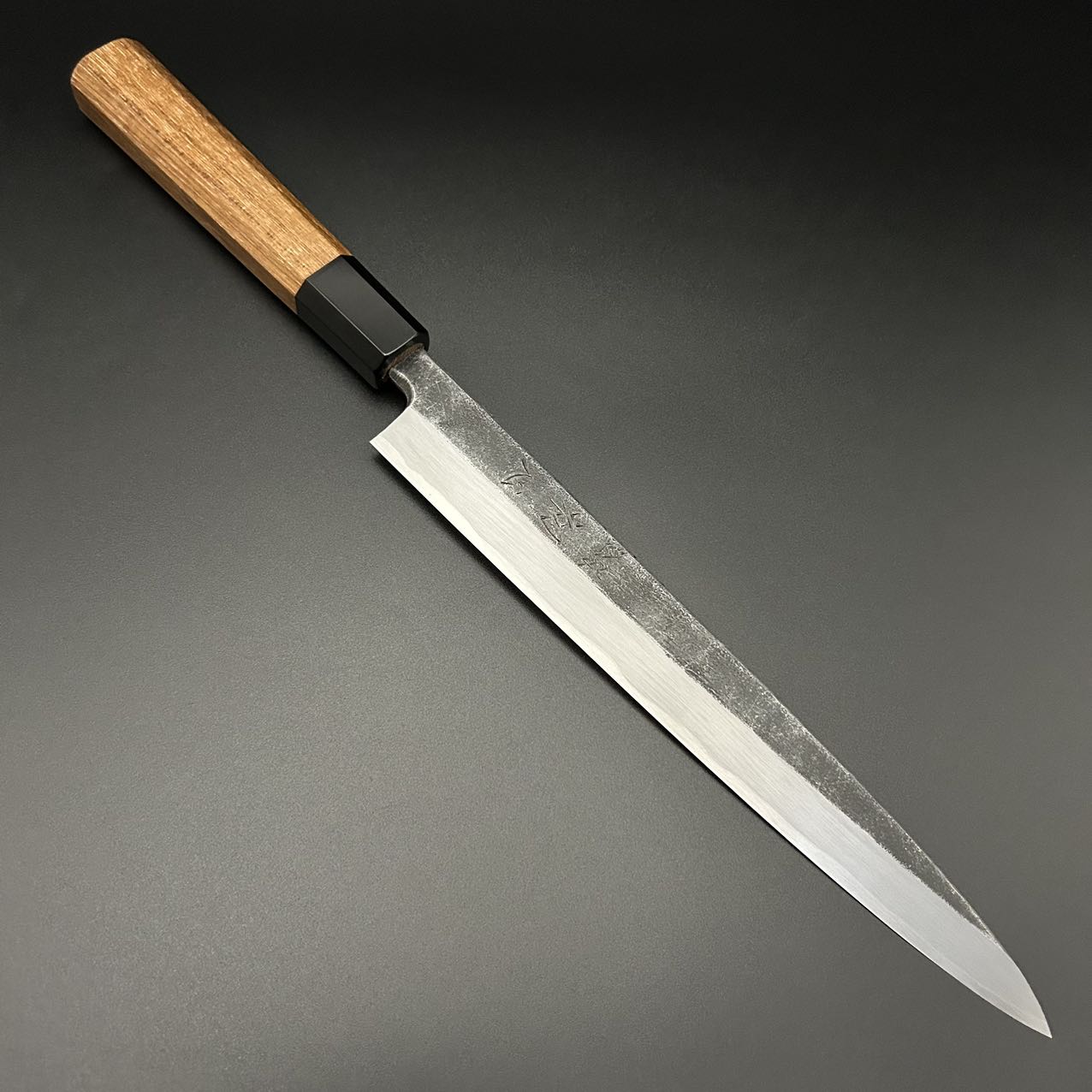 Yanagiba Blue-2 Kurouchi Yuzu Black-Buffalo 240mm