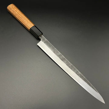 Yanagiba Blue-2 Kurouchi Yuzu Black-Buffalo 240mm