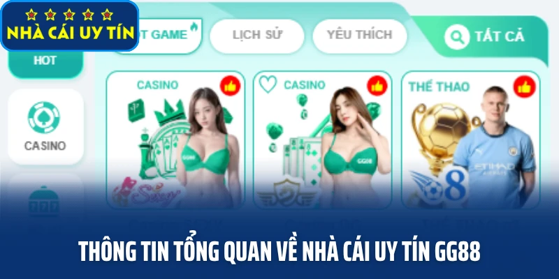 Thông tin tổng quan về nhà cái uy tín GG88