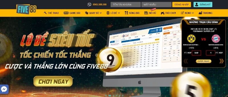 Cách đăng nhập tài khoản nhà cái Five88
